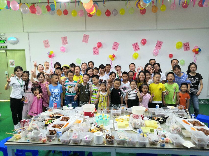 當(dāng)生產(chǎn)旺季迎來小候鳥，雅香麗百忙之中為員工舉辦親子活動